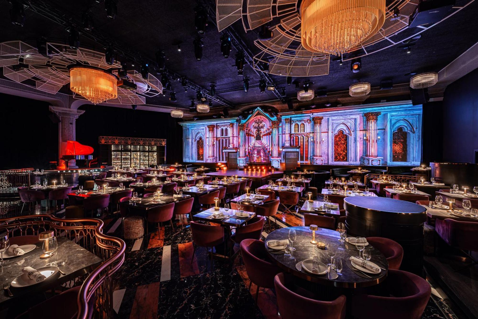 Address Beach Resort Dubai Esterno foto The interior of the nightclub